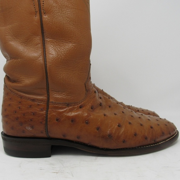 justin roper boots ostrich